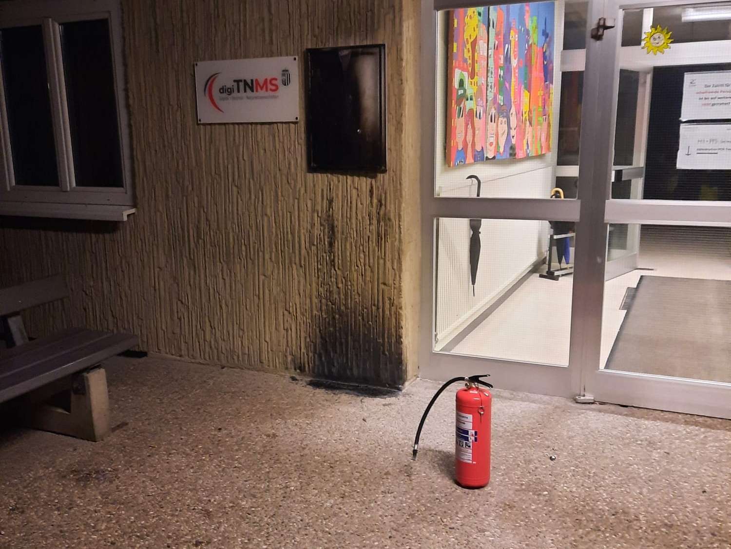 Kleinbrand im Schulgebiet