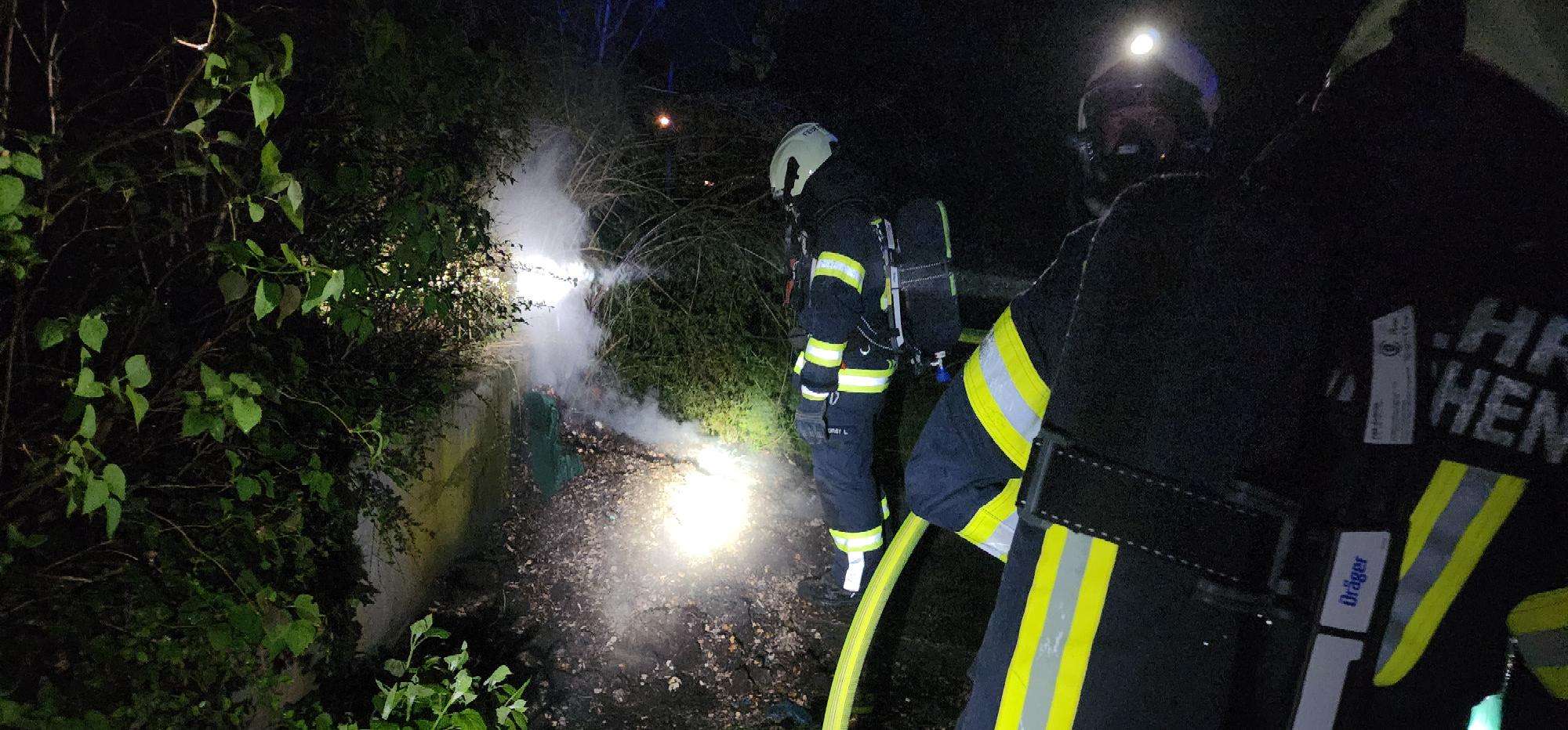 Brand Gartenhütte