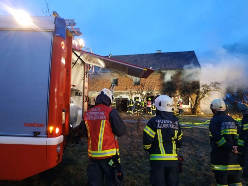 Bauernhausbrand in Alberndorf