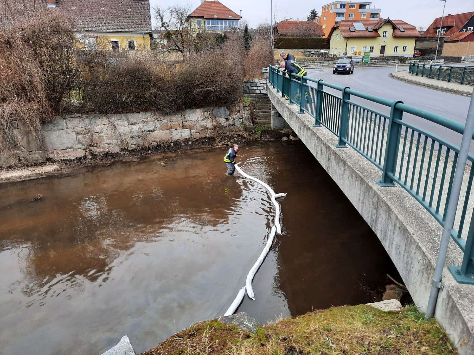 Ölaustritt in der Gusen