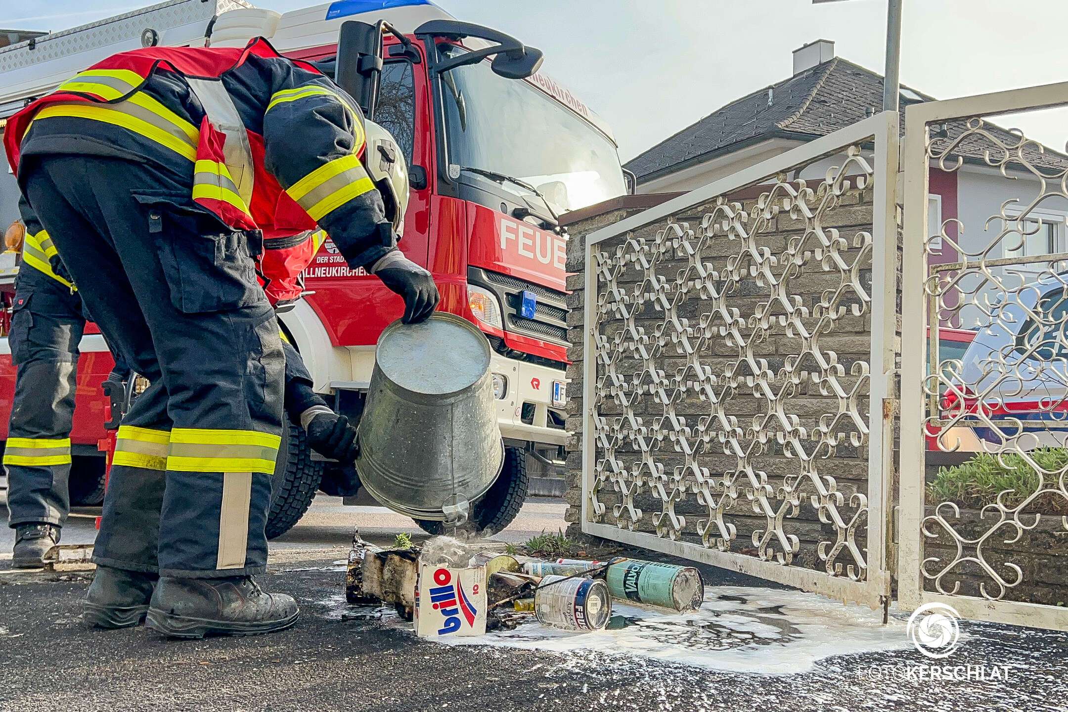 Explosionen von Spraydosen im Keller