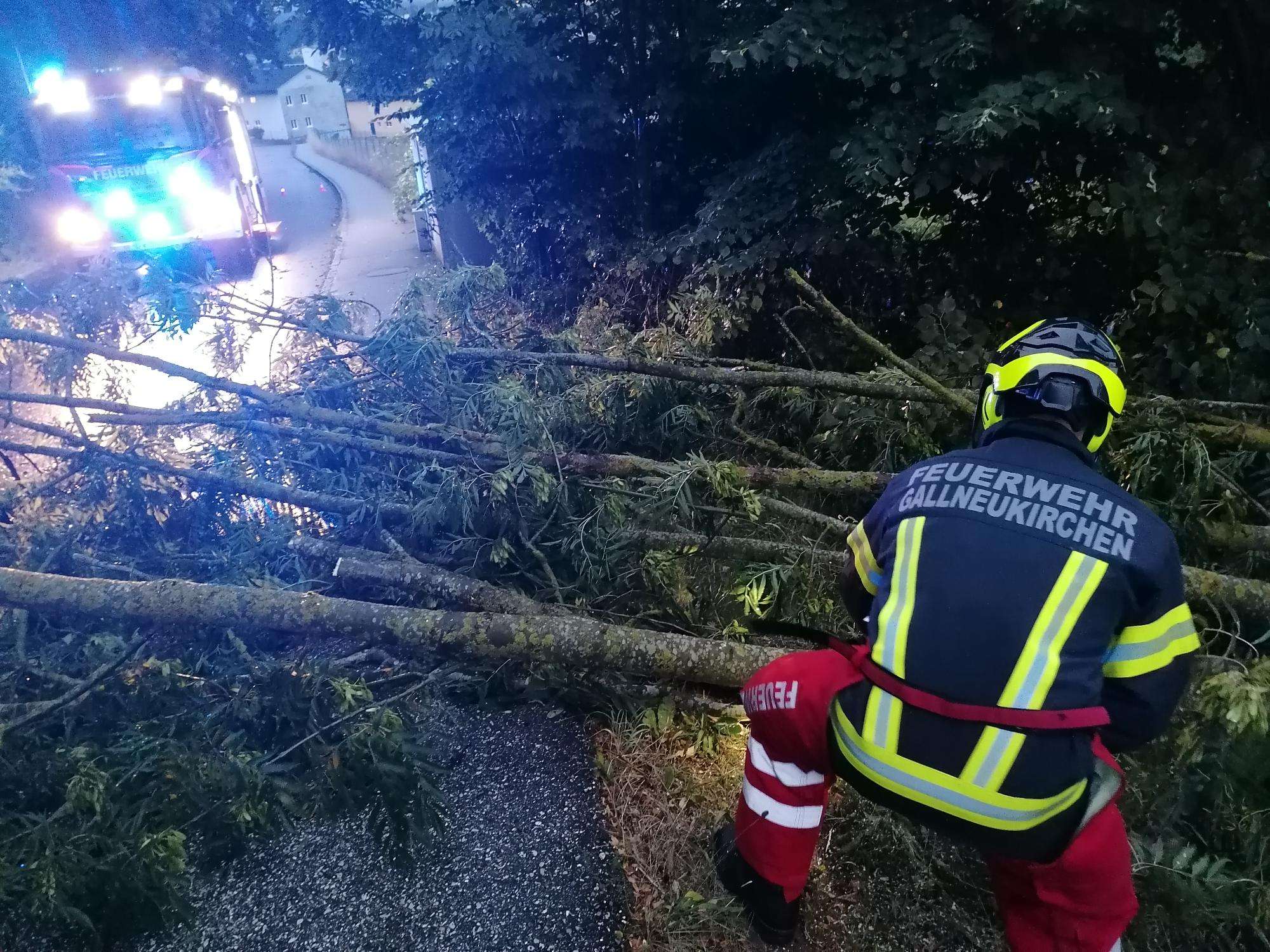 Sturmfront trifft auch Gallneukirchen